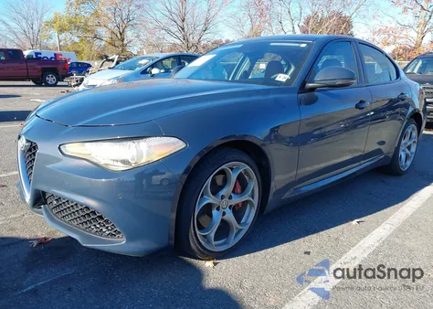 2019 Alfa Romeo Giulia Ti Sport Awd from USA, damaged, VIN ZARFANBN5K7603698